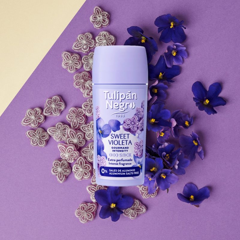 Deodorant stick TulipanNegro, violet dulce, 60 ml