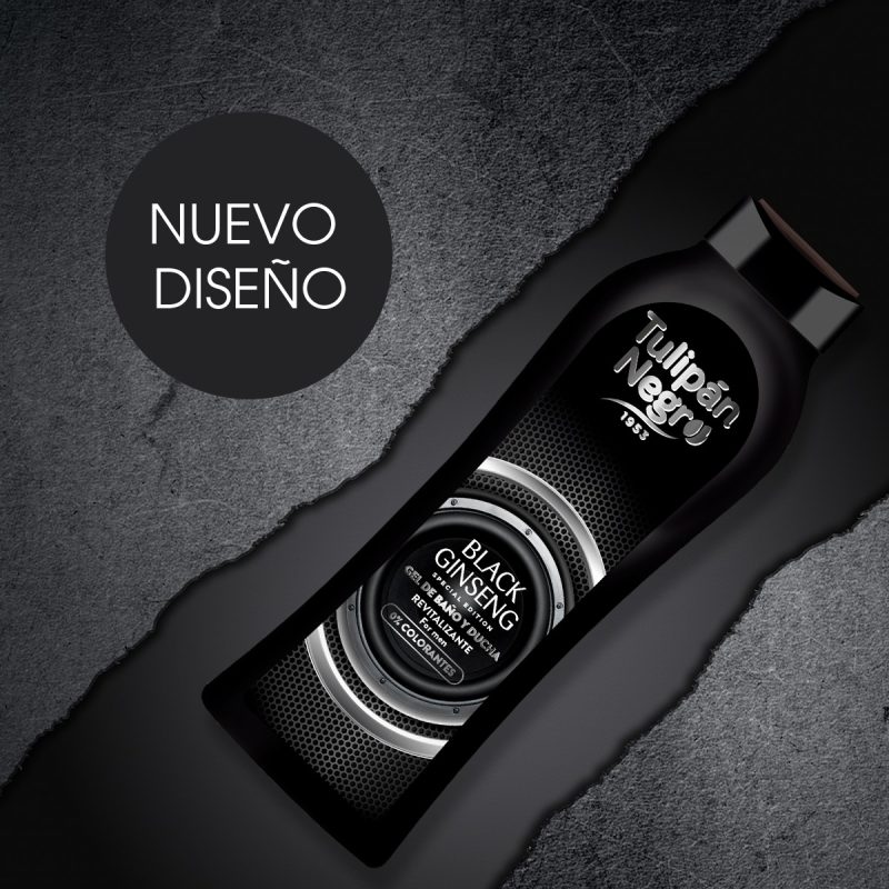 Gel de dus TulipanNegro ginseng negru 650 ml