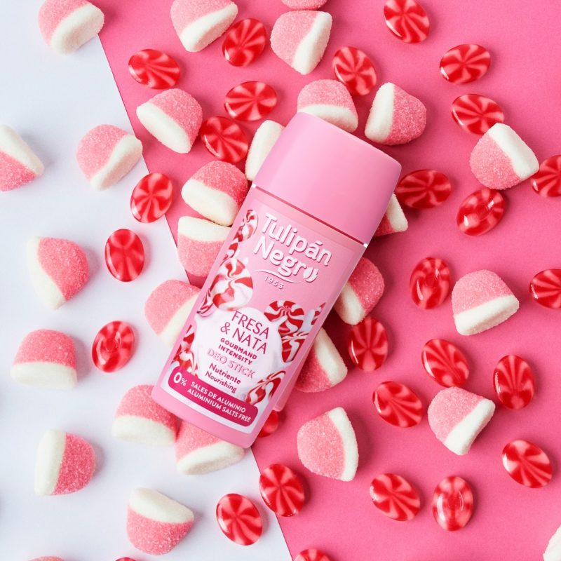 Deodorant stick TulipanNegro cu căpșuni și cremă 60 ml