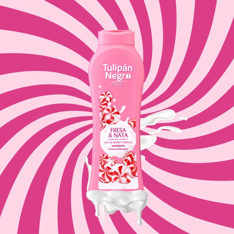Gel de dus TulipaNegro capsuni 650ml