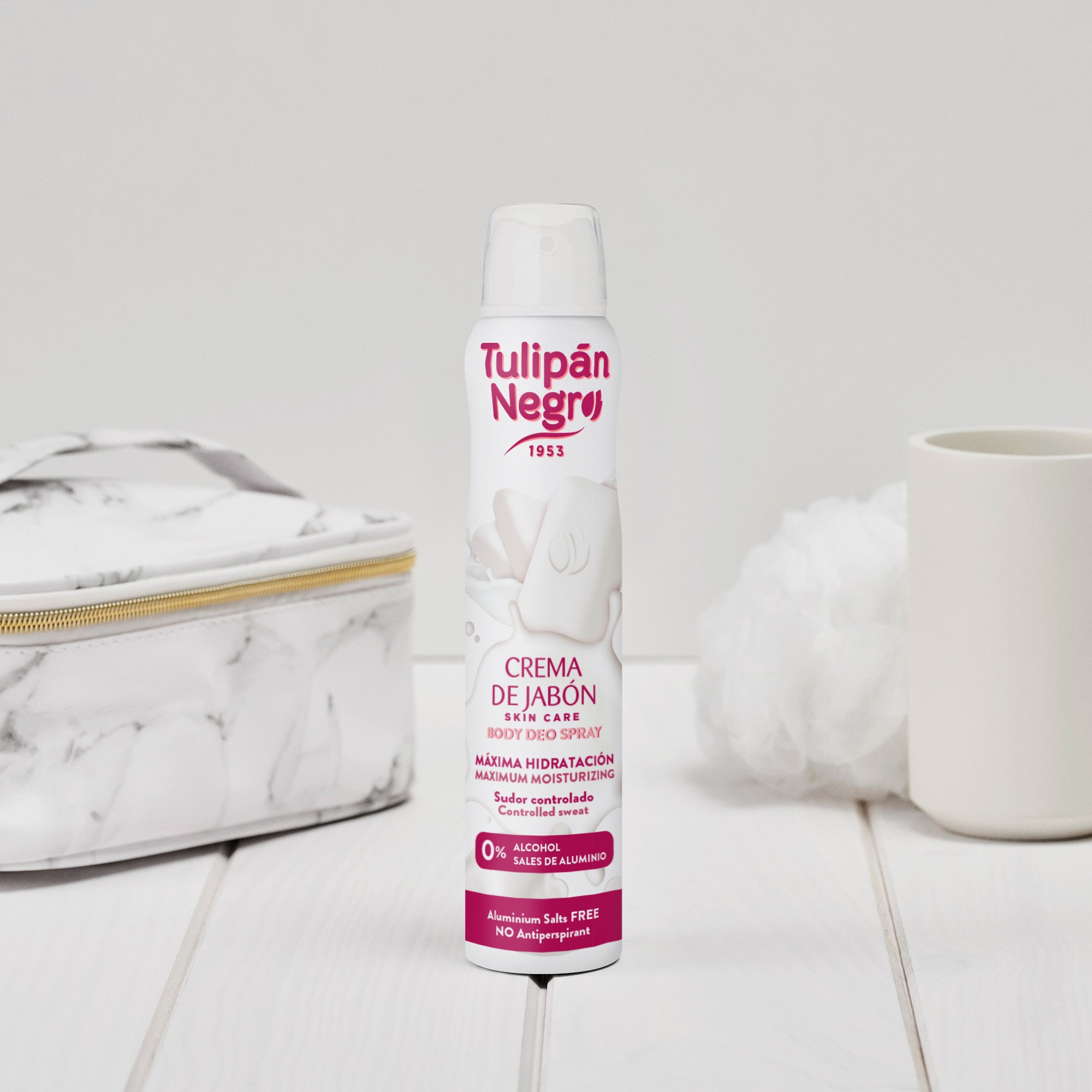 Deodorant spray TulipanNegro cu săpun cremos 200 ml