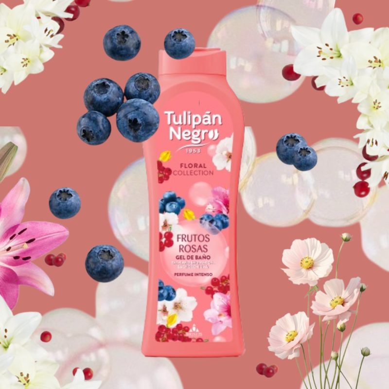 Gel de dus TulipanNegro fructe roz 650 ml