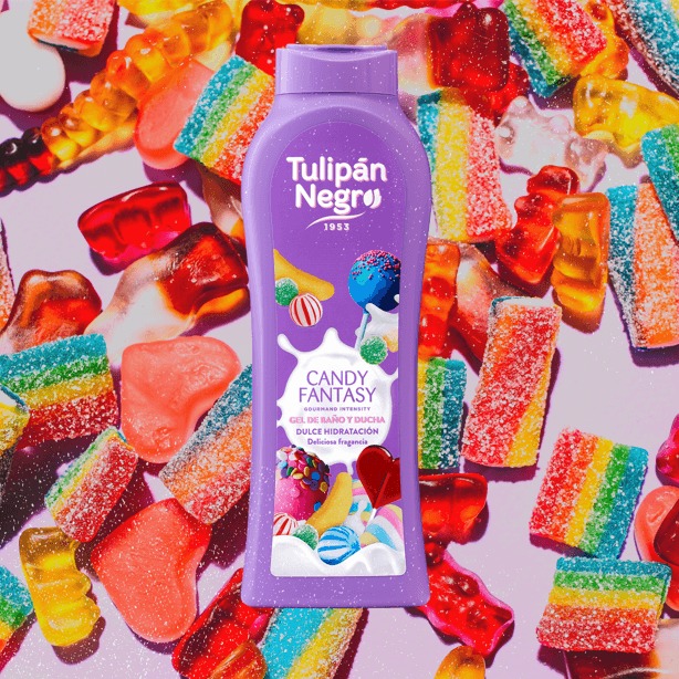 Gel de dus TulipanNegro Fantezie cu dulciuri 650 ml