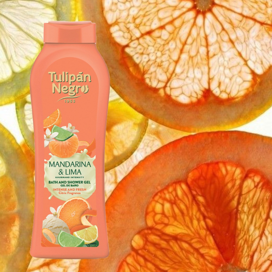 Gel de dus TulipanNegro mandarină și lime 650 ml
