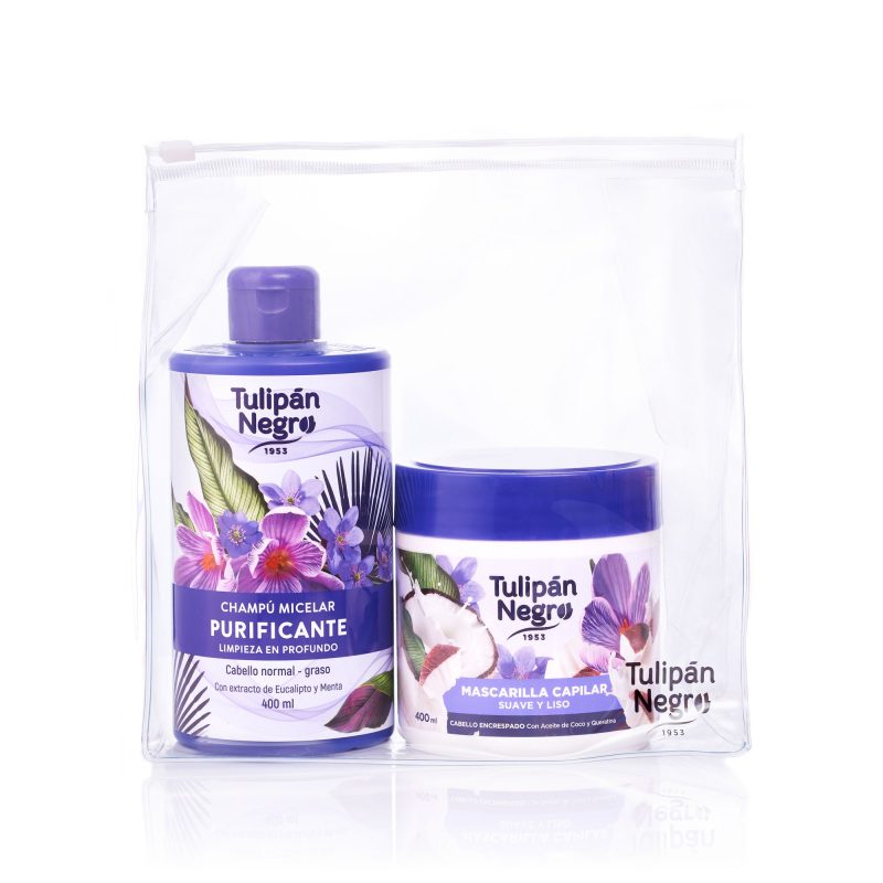 Set de toaletă cu șampon purificator și mască Smooth and Smooth