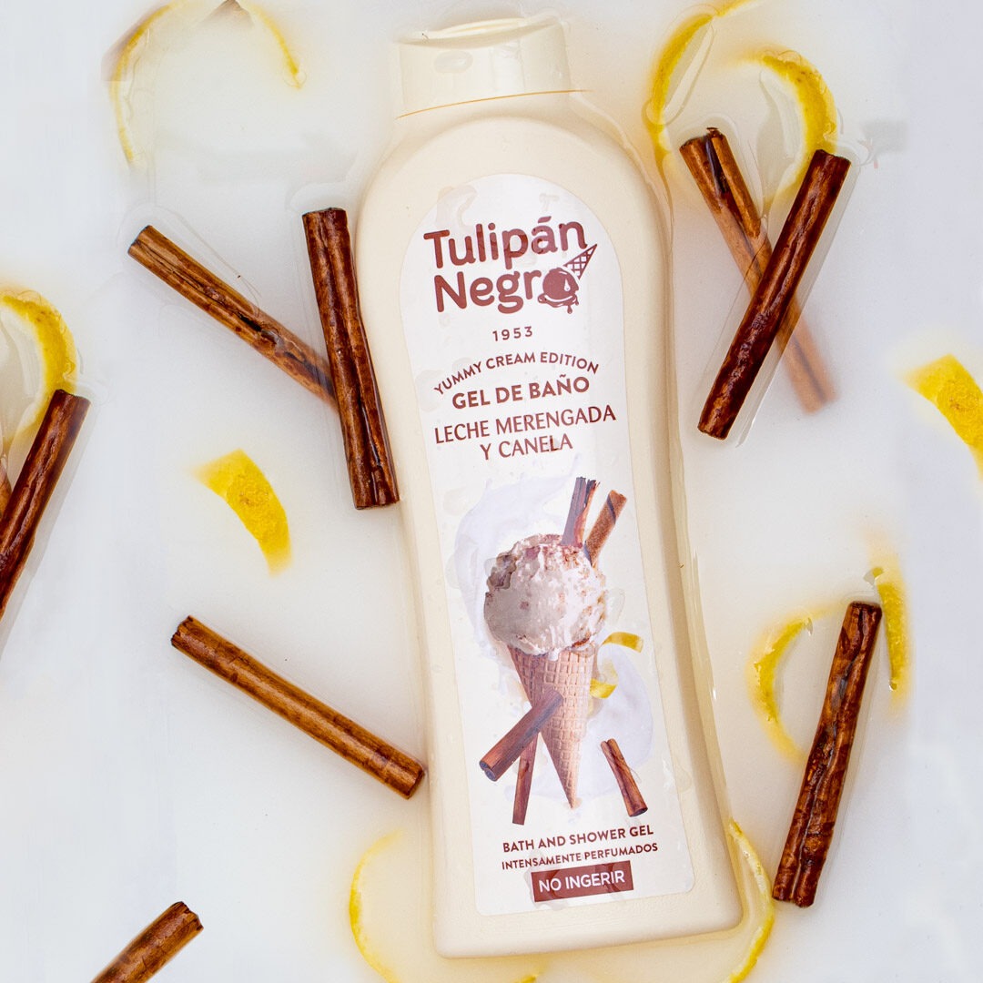 Gel de dus TulipanNegro lapte și scorțișoară 650 ml