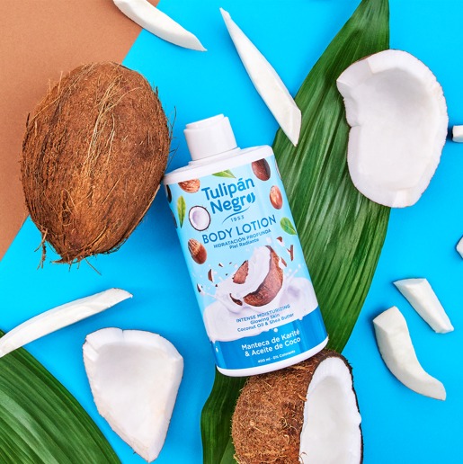Loțiune de corp TulipanNegro cu unt de shea și ulei de cocos 400 ml
